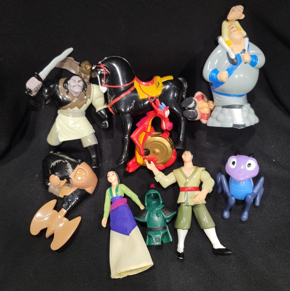 Vintage Disney Mulan Toy Lot